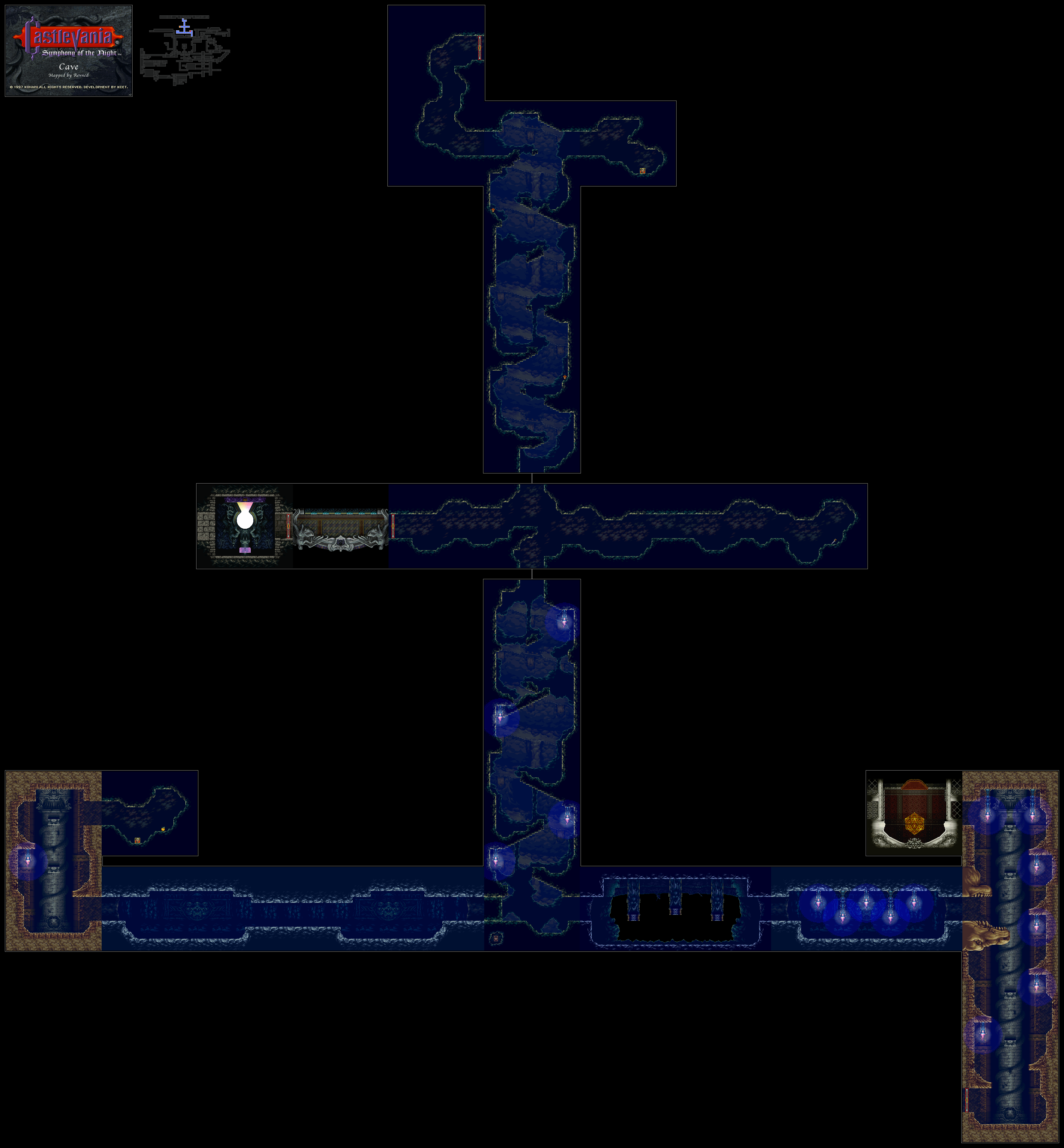 Castlevania Symphony Of The Night Revned S Video Game Maps Cave.